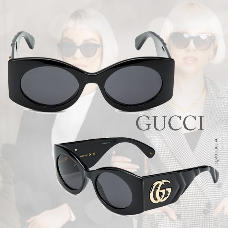 ★UVカット 存在感のある目元！★GUCCI 53MM オーバルサングラス