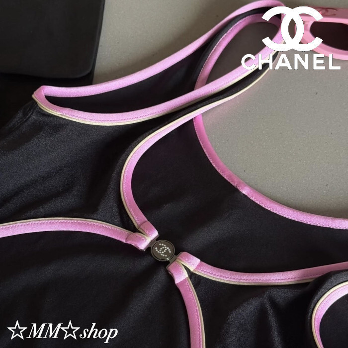おしゃれなパイピングデザイン♡シャネル☆スイムウェア (CHANEL