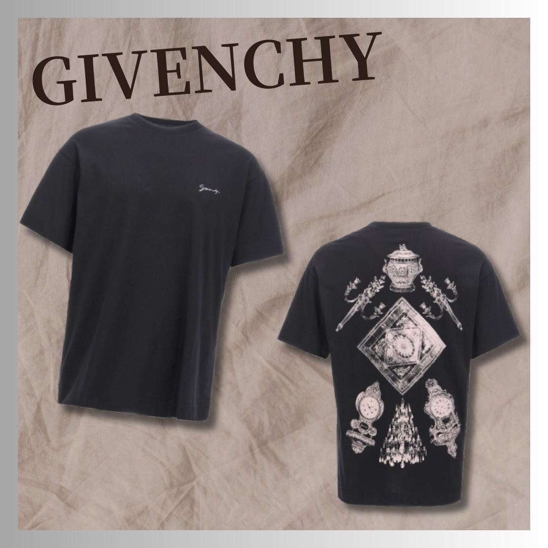 GIVENCHY コットン ユベール オブジェクトプリント Tシャツ