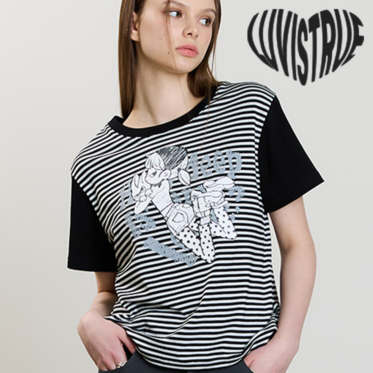 ★LUVISTRUE★SM CHARACTER TEE(BLACK)★正規品/韓国直送料込