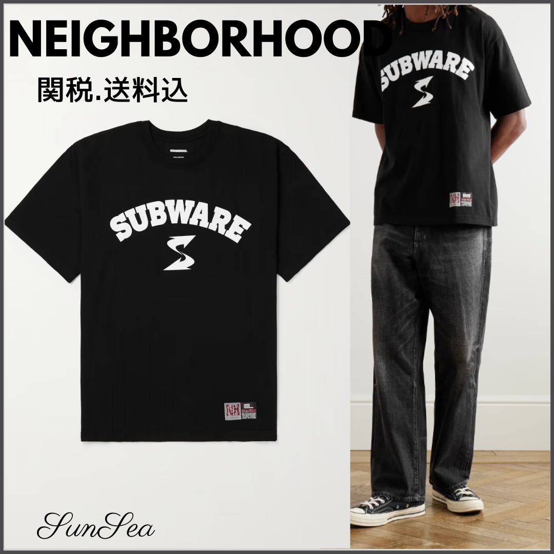 関税送料込【Neighborhood】SUBWARE ロゴプリントTシャツ