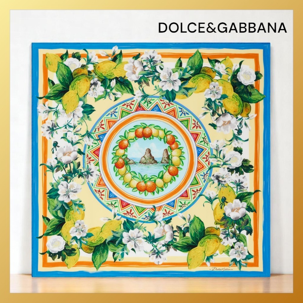 【DOLCE & GABBANA】シルクで差がつく☆ シルクツイルスカーフ