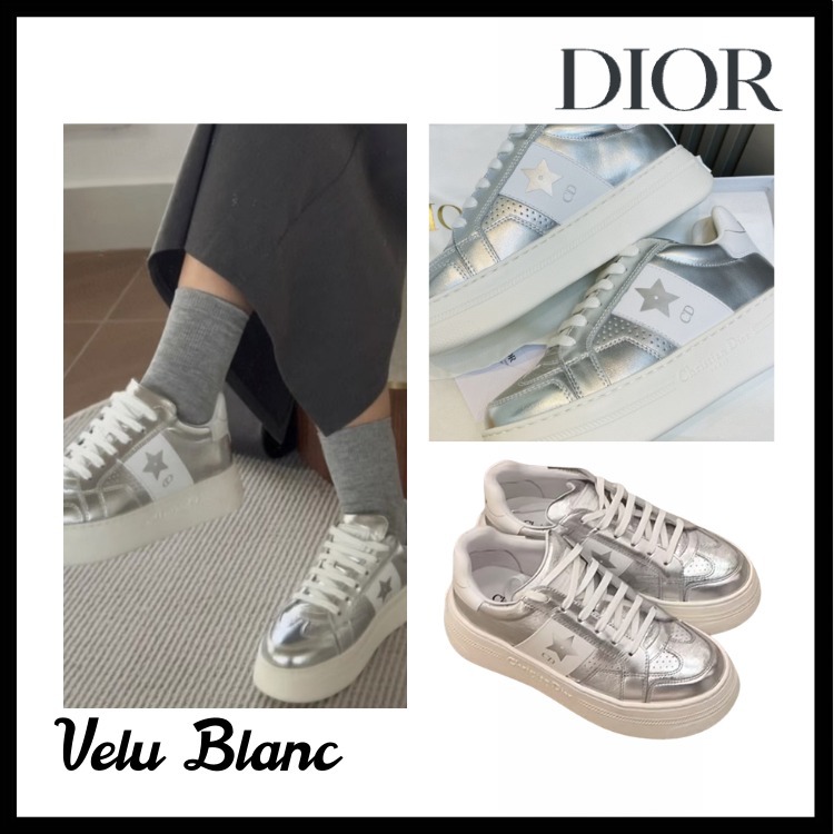 輝き映える【Dior】 厚底プラットフォームスニーカー