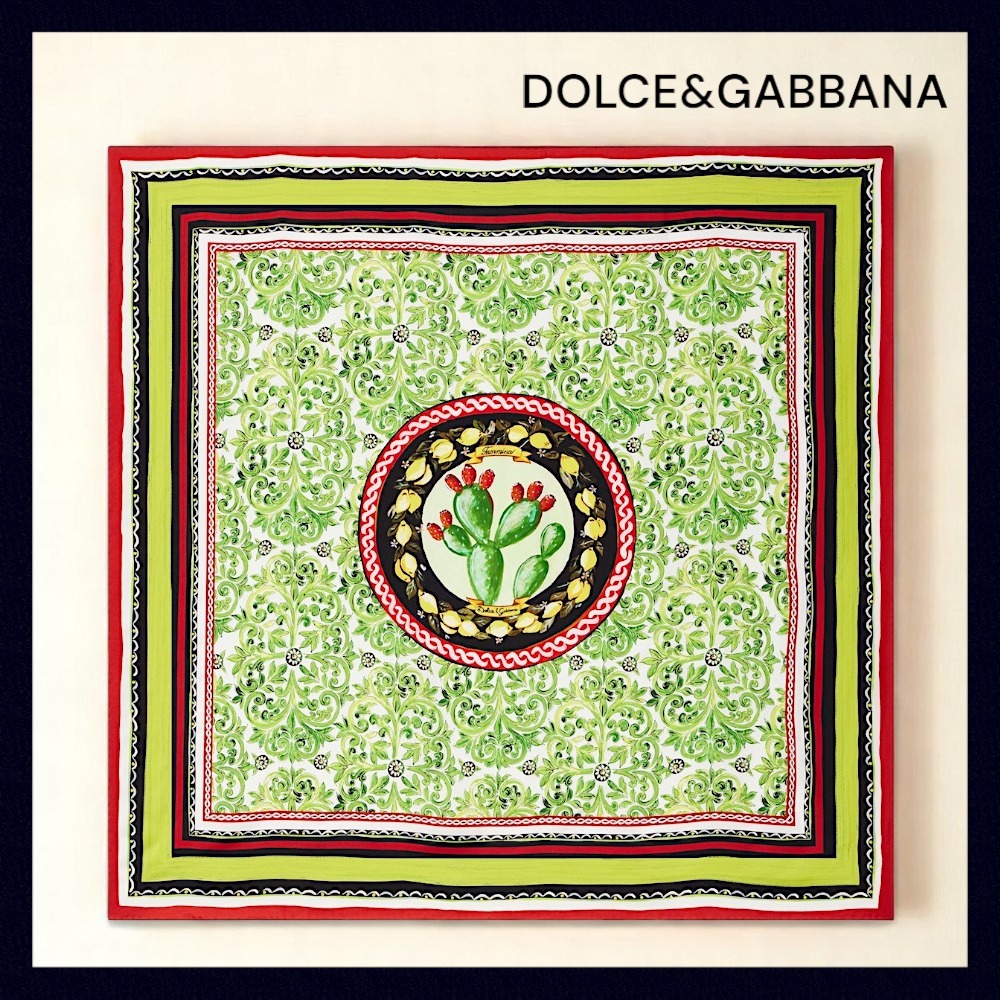 【DOLCE & GABBANA】女度も魅力もUP♪ シルクツイルスカーフ