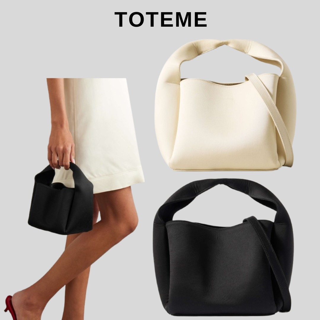 TOTEME オーガニックコットン混サテン トートバッグ【関税なし】