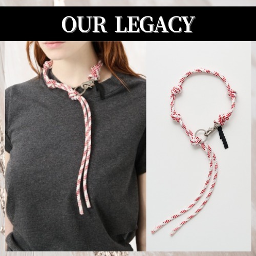 OUR LEGACY◆ボートロープラドン ネックレス アラームストライプ
