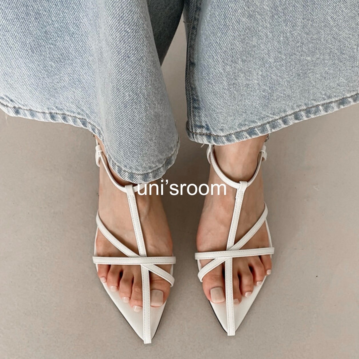 uni's room■3color トリプルストラップサンダル SS-SS25-67