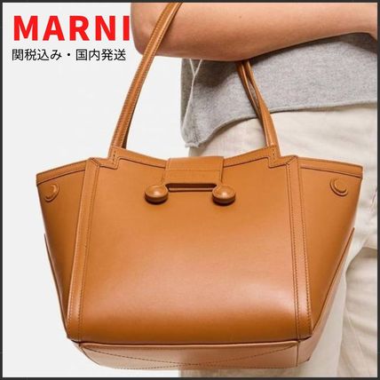 VIP☆関税・送料込み【MARNI】レザー製ミニRiviera バッグ 関税込み◎【MARNI】レザー製ミニRiviera バッグ (MARNI/トート