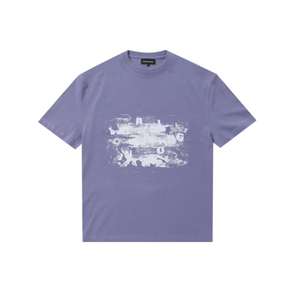 Tシャツ・カットソー WOOALONG Graphic half sleeve TShirts DUSTY PURPLE WL241JST0