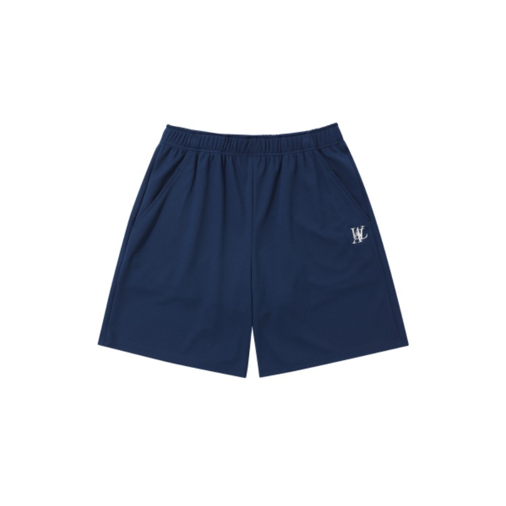 ハーフ・ショートパンツ WOOALONG Signature summer mesh half pants BLUE WL242JMP01UB