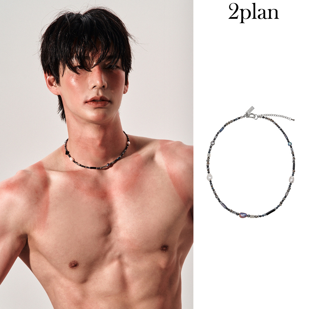 【2plan】25SS★ [LAN ARCHIVE] Dark Stone Necklace