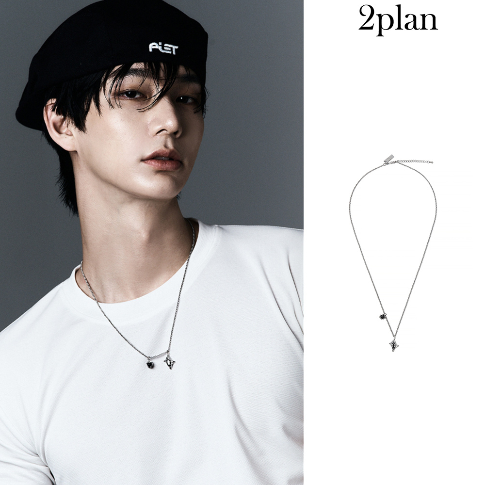 【2plan】25SS★ [LAN ARCHIVE] Black Ember Pendant Necklace