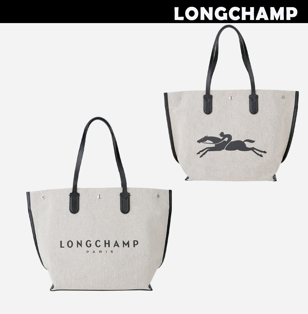 Longchamp■ロッゾ キャンバス エクルー トートバッグ