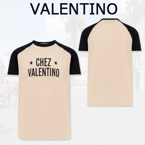 VALENTINO ヴァレンティノ メンズ ロゴ Tシャツ コットン