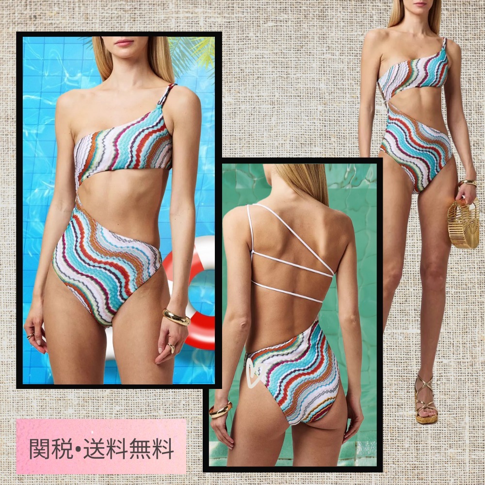 【Missoni】ミッソーニ スイムスーツ/ マルチホワイト