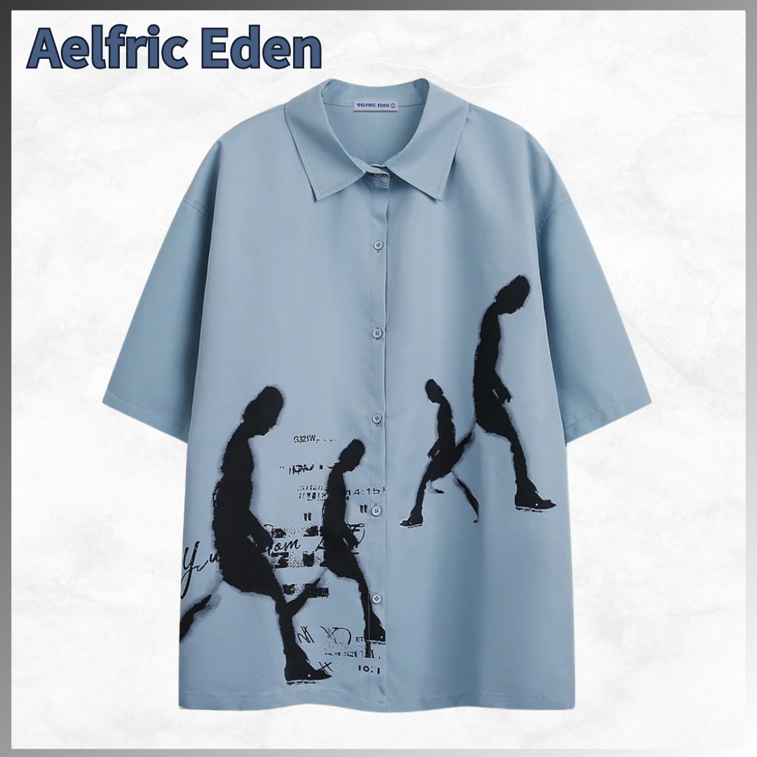 Aelfric Eden★ポートレートプリント Tシャツ