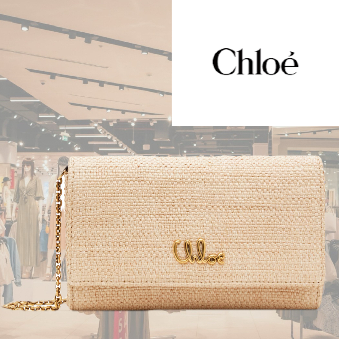 人気！CHLOE フラップ チェーンウォレット クラッチバッグ