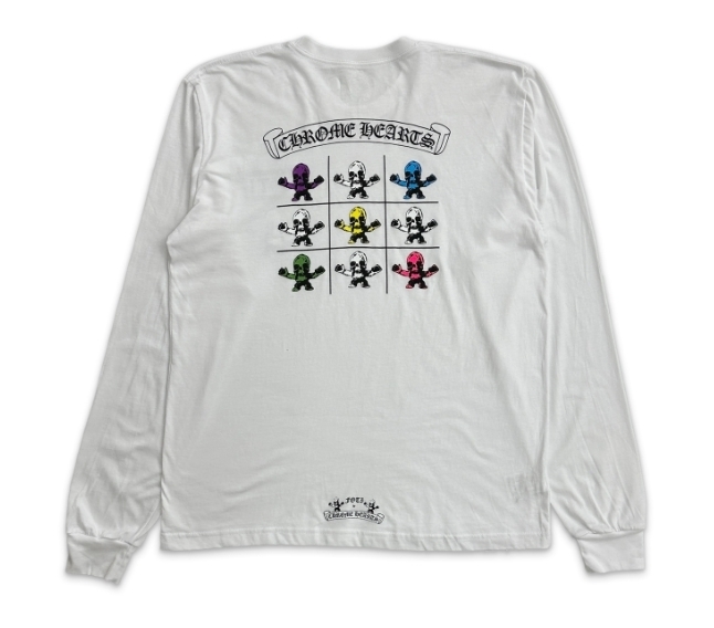 コラボ◆CHROME HEARTS◆FOTI TIK TAK TEETER L/S TEE \"WHITE\"