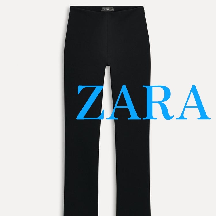 【ZARA】スリット入り50周年記念パンツ ブラック | 3644/998/800