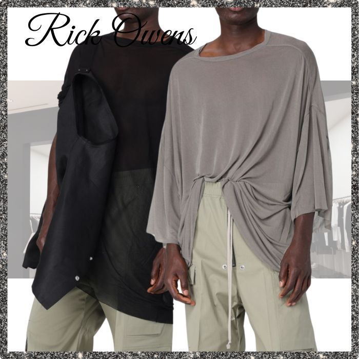 【RICK OWENS】ランウェイ トミー Tシャツ グレー ブラック