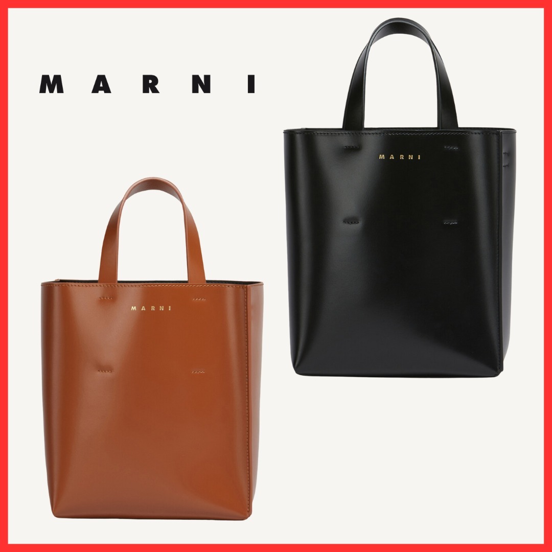 MARNI ブラウン レザー MUSEO ミニバッグ【関税・送料込】