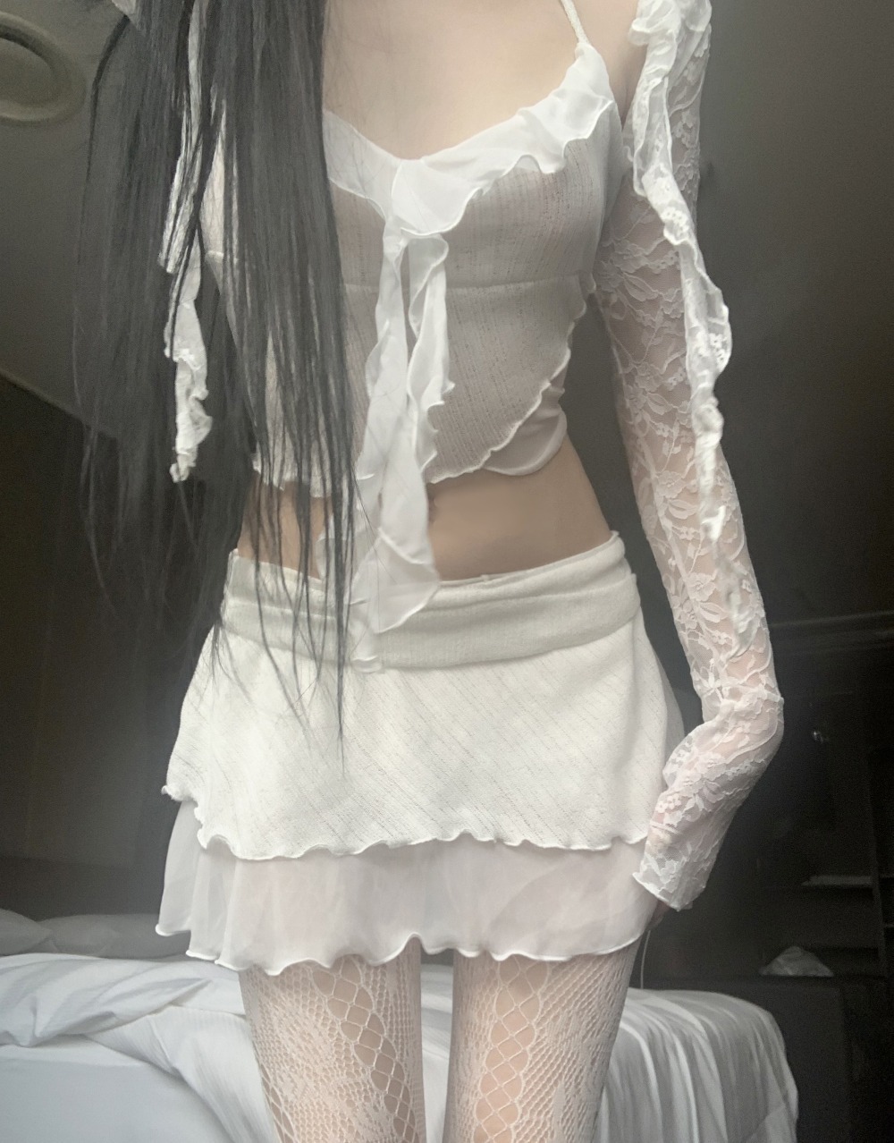 【suzen】Nissen Nou Frill Two-Piece