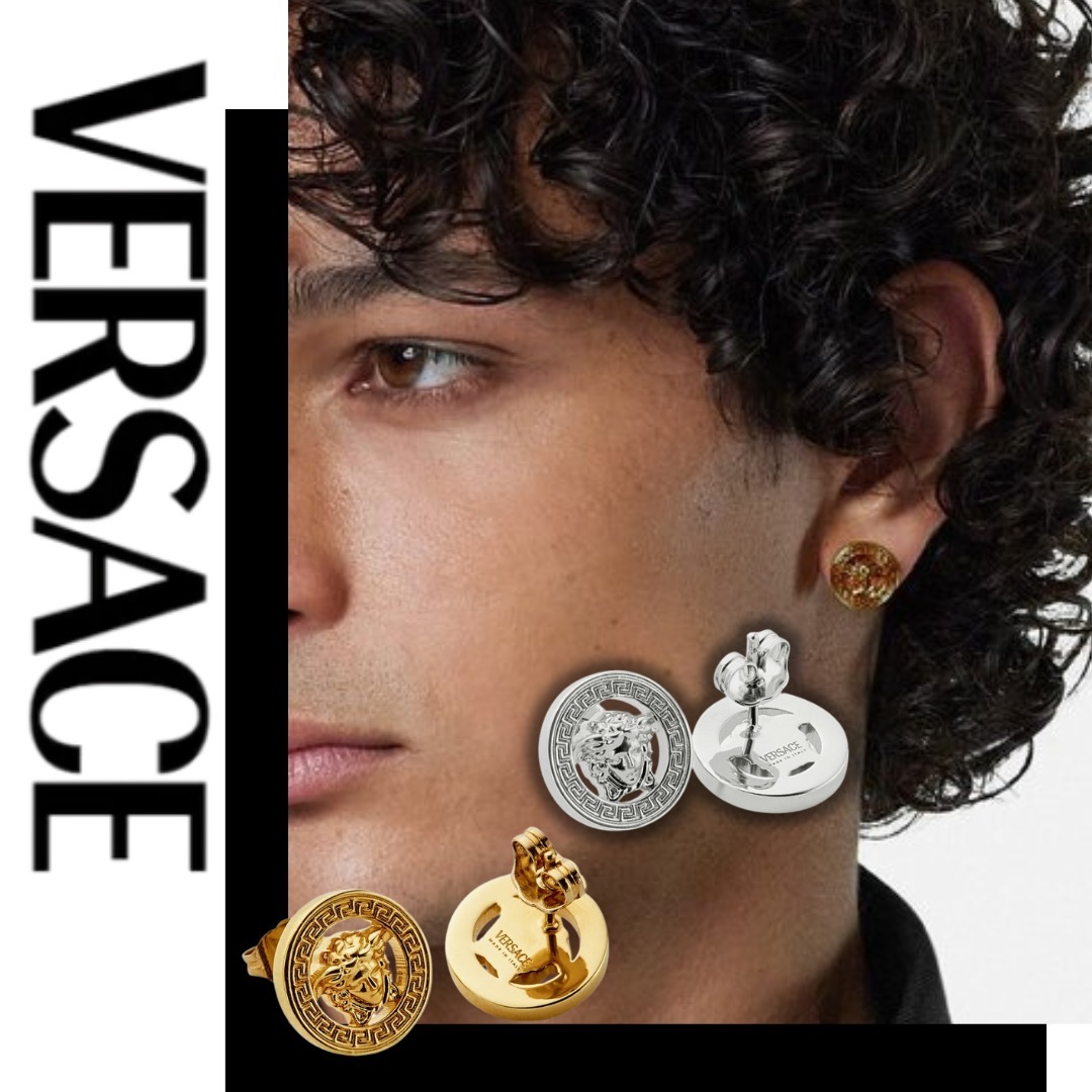 VERSACE ヴェルサーチェ スタッド ピアス メドゥーサ '95
