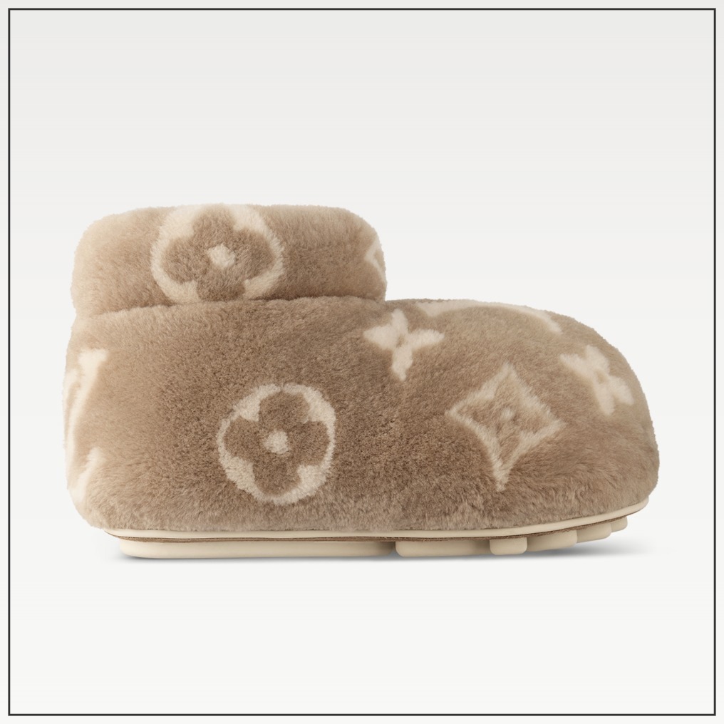 《大注目！》LV フットプリント アンクルブーツ ベージュ