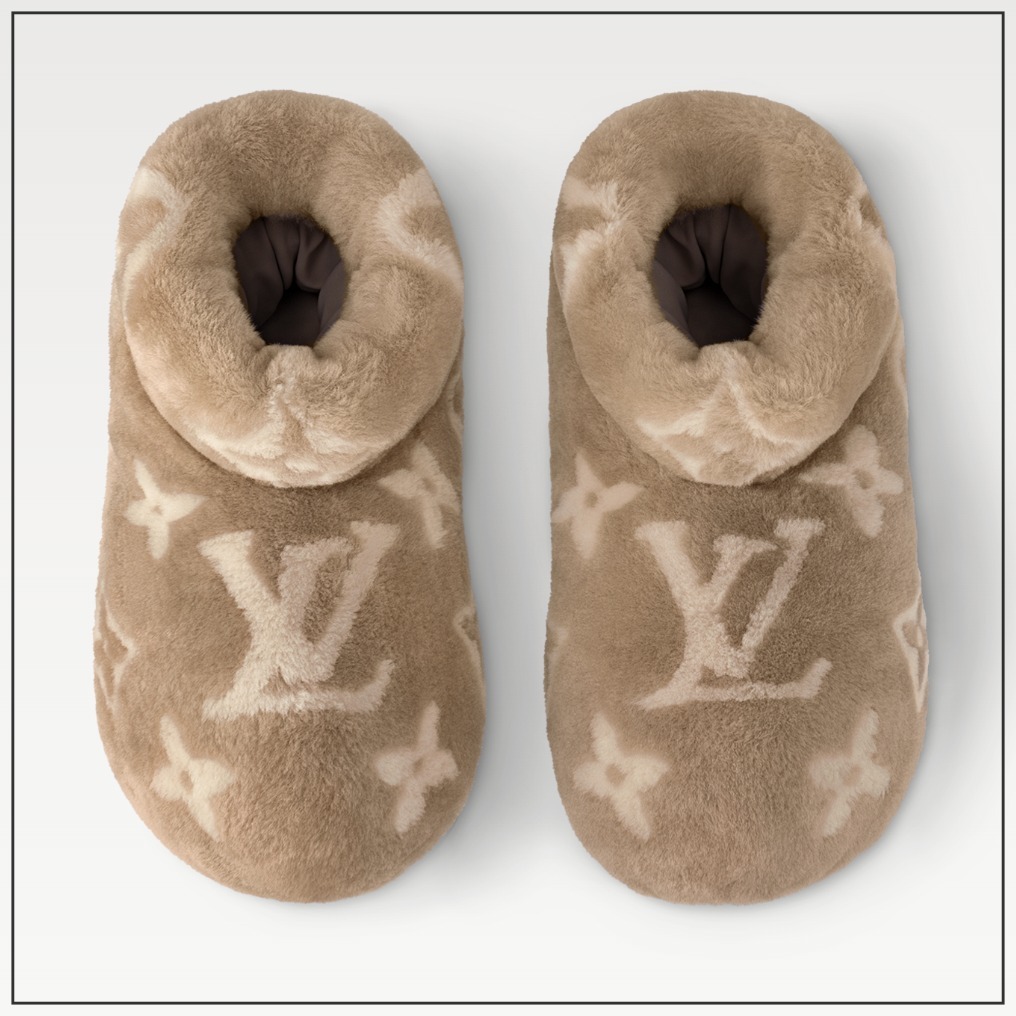《大注目！》LV フットプリント アンクルブーツ ベージュ
