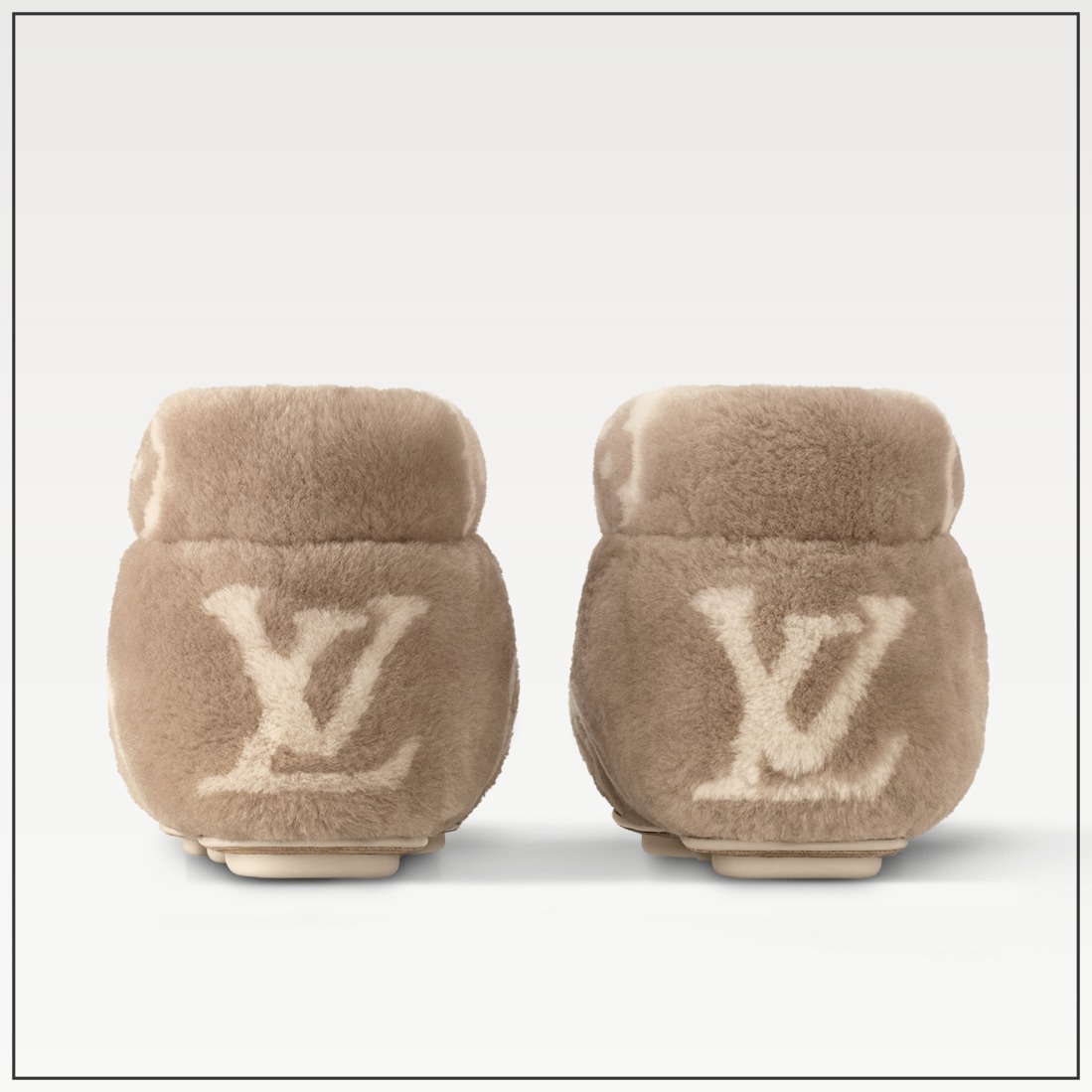 《大注目！》LV フットプリント アンクルブーツ ベージュ