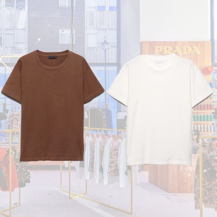 【25AW】新作 コットンTシャツ ◆プラダ◆全2色◆人気