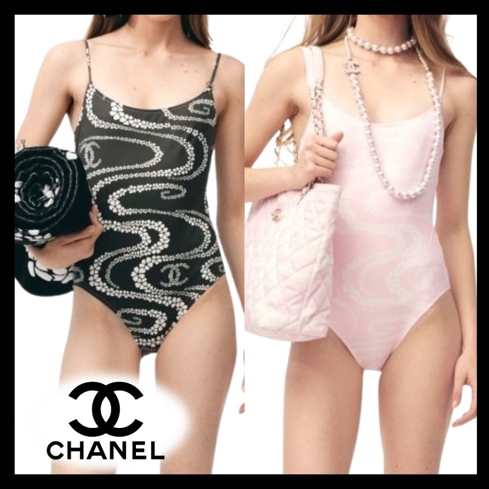 ココビーチ♡【CHANEL】夏のプリント ワンピース水着