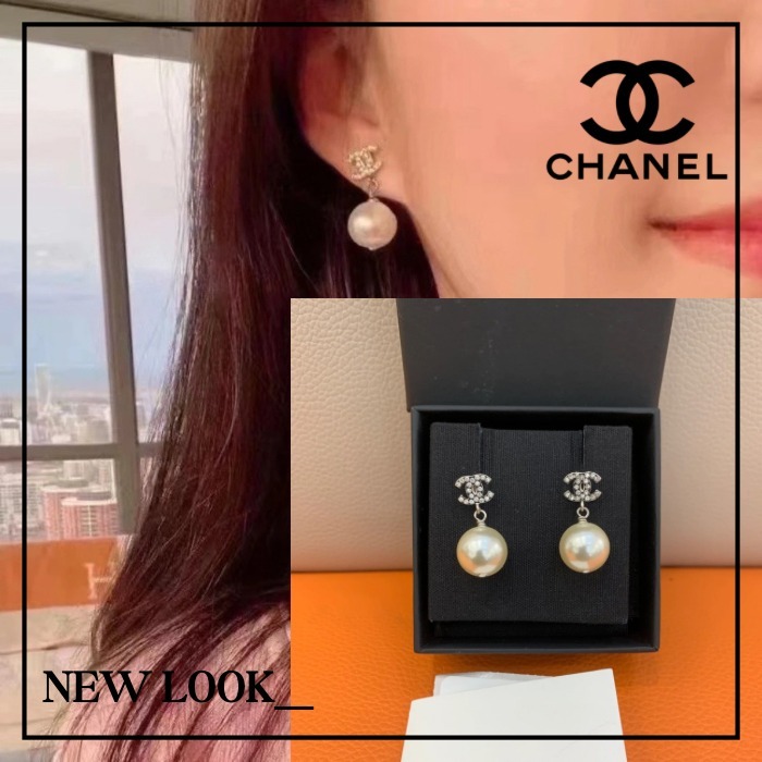 《エレガントなアイテム》CHANEL パールピアス