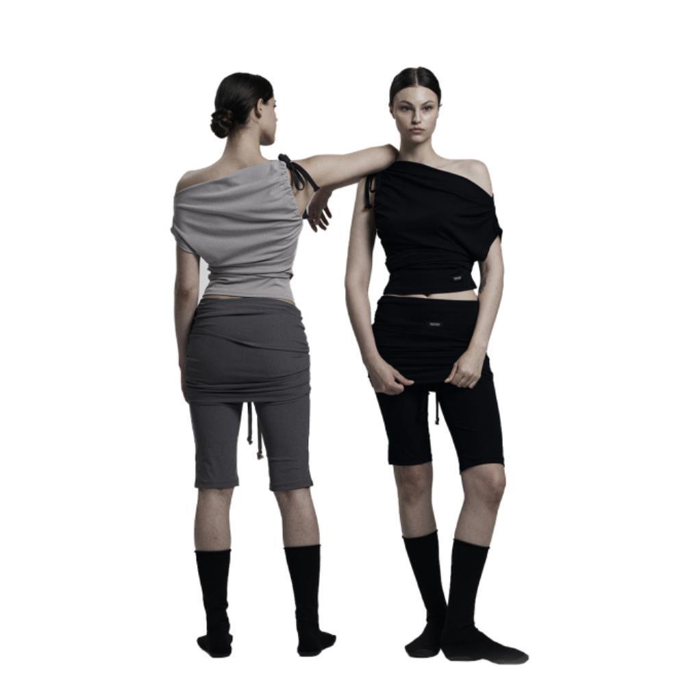 ★ODOR★ Jersey capri pants in grey P0000FXX