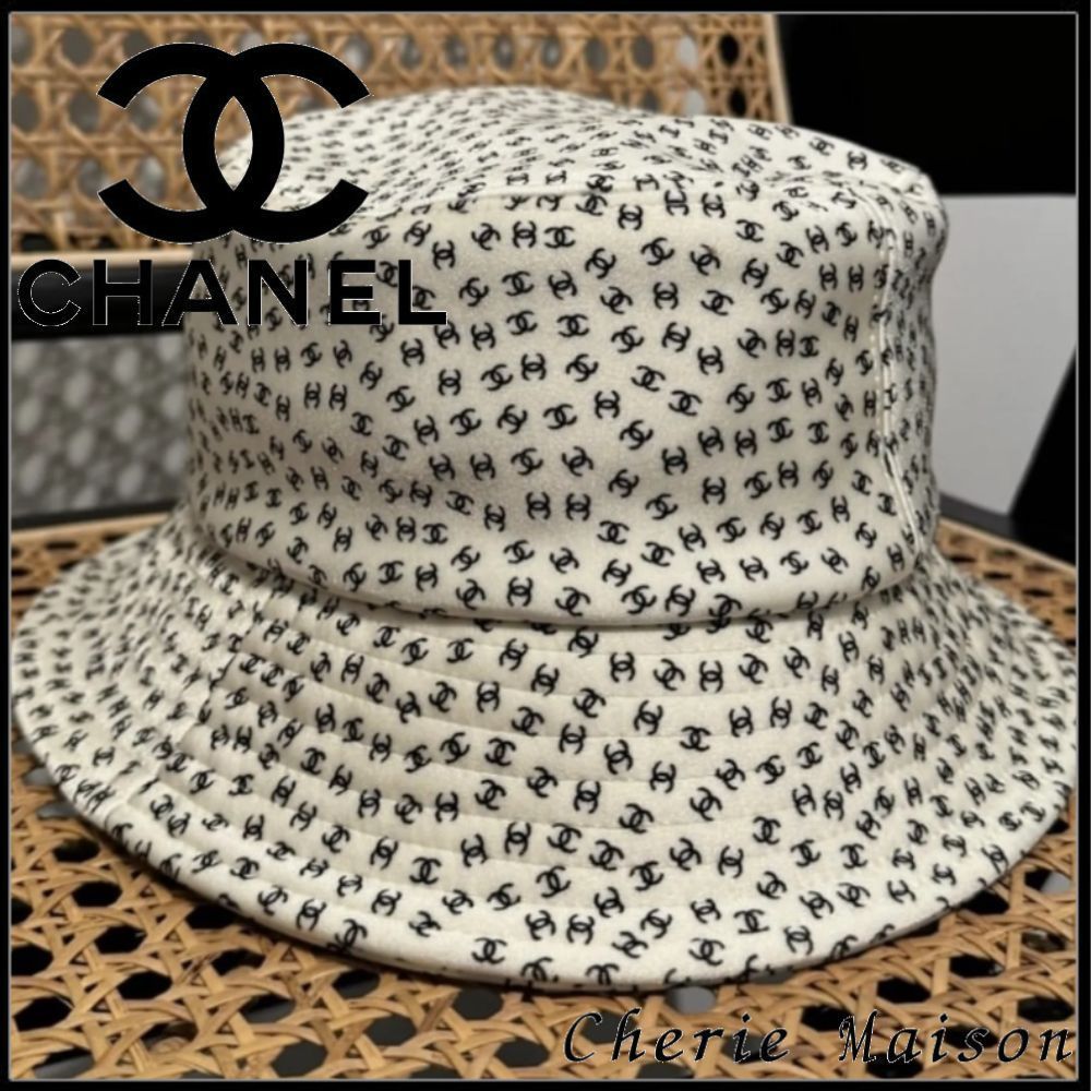 【CC柄が目を惹く】 CHANEL バケットハット