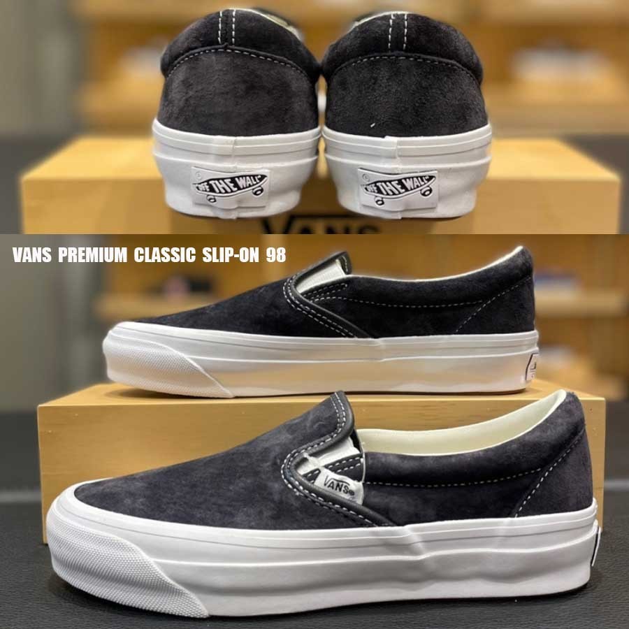 VANS★PREMIUM PIG SUEDE CLASSIC SLIP ON 98★兼用★NINE IRON