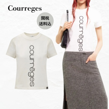 【Courreges】関税送料込 クレージュ ロゴ コットン Tシャツ