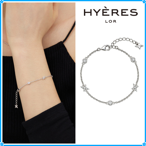 【HYERES LOR】Nova Silver Pave Station Bracelet~ブレスレット
