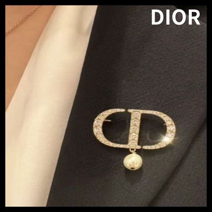 国内すぐ【Dior】ディオールブローチ パール付き (Dior/ブローチ