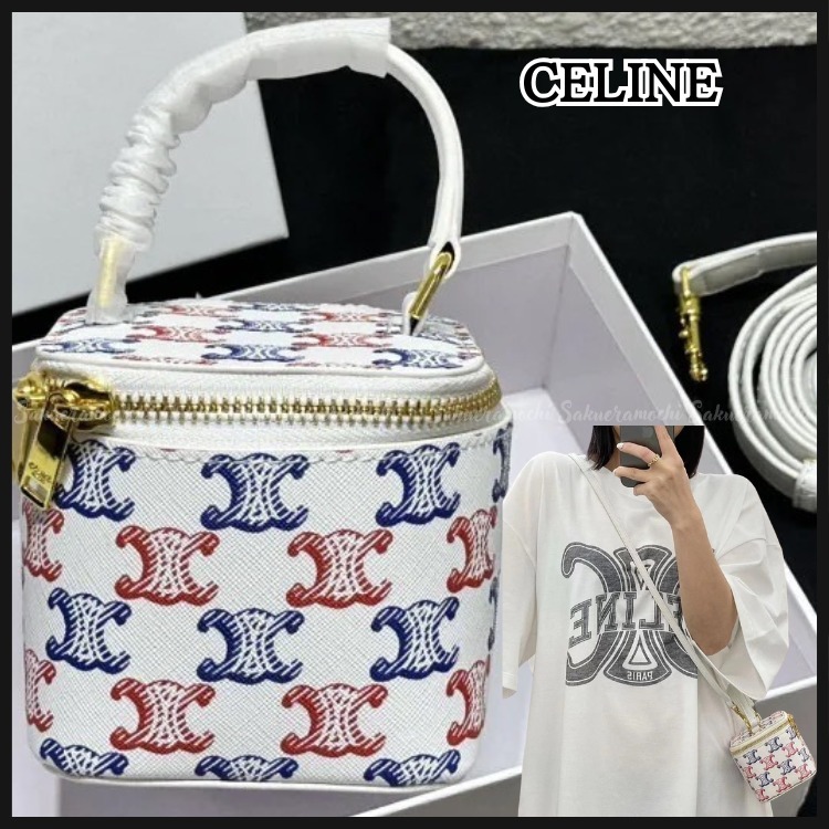 【CELINE】lady's miniバニティケース ２wayキャンバス マルチ