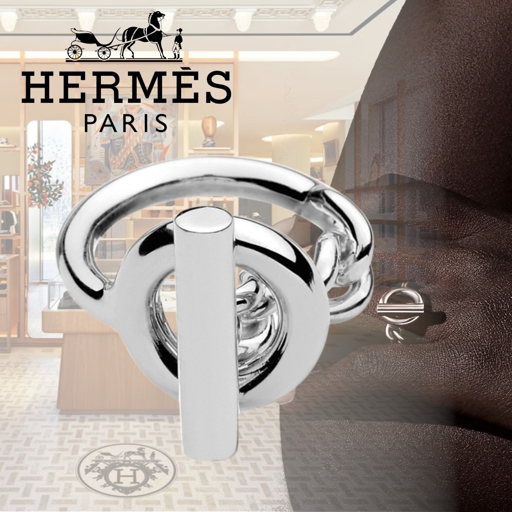 【即完売】HERMES シェーヌダンクル クロワゼットPM リング
