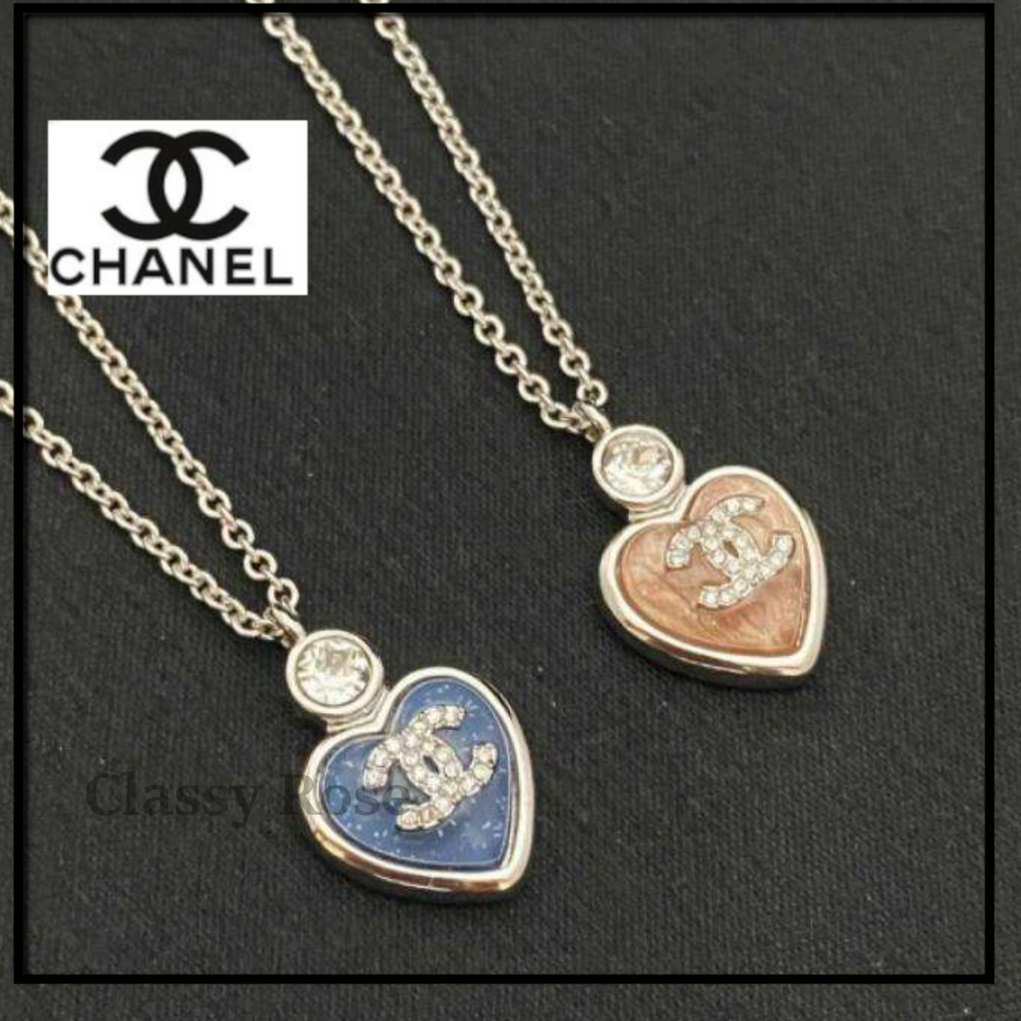【カラフルなハート★CHANEL] ネックレス ペンダント