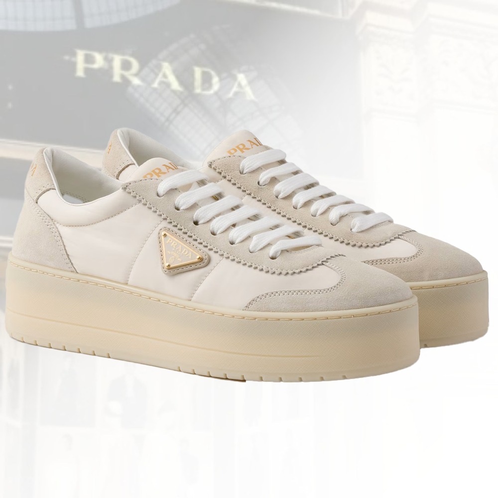 【ナイロン＆スエード】PRADA ダウンタウン ボールド スニーカー