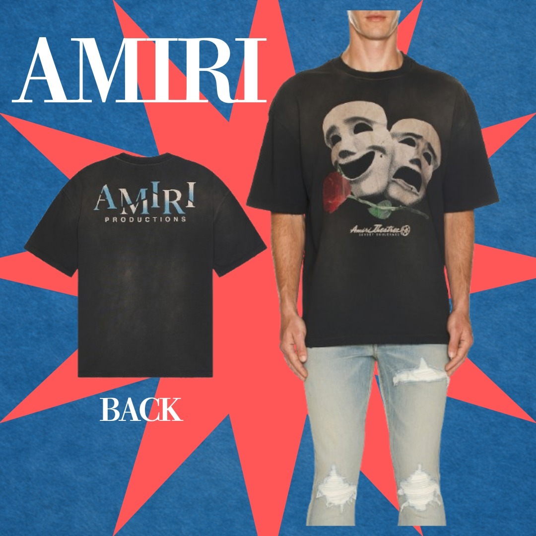 AMIRI シアターマスク オーバーサイズTシャツ
