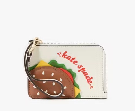ショルダーバッグ・ポシェット kate spade Snack Bar Burger Card Holder Wristlet KK991