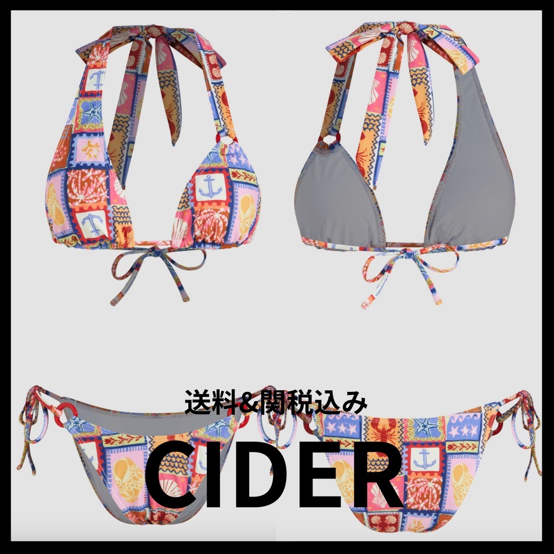 《Cider》ホルターネック グラフィックビキニセット