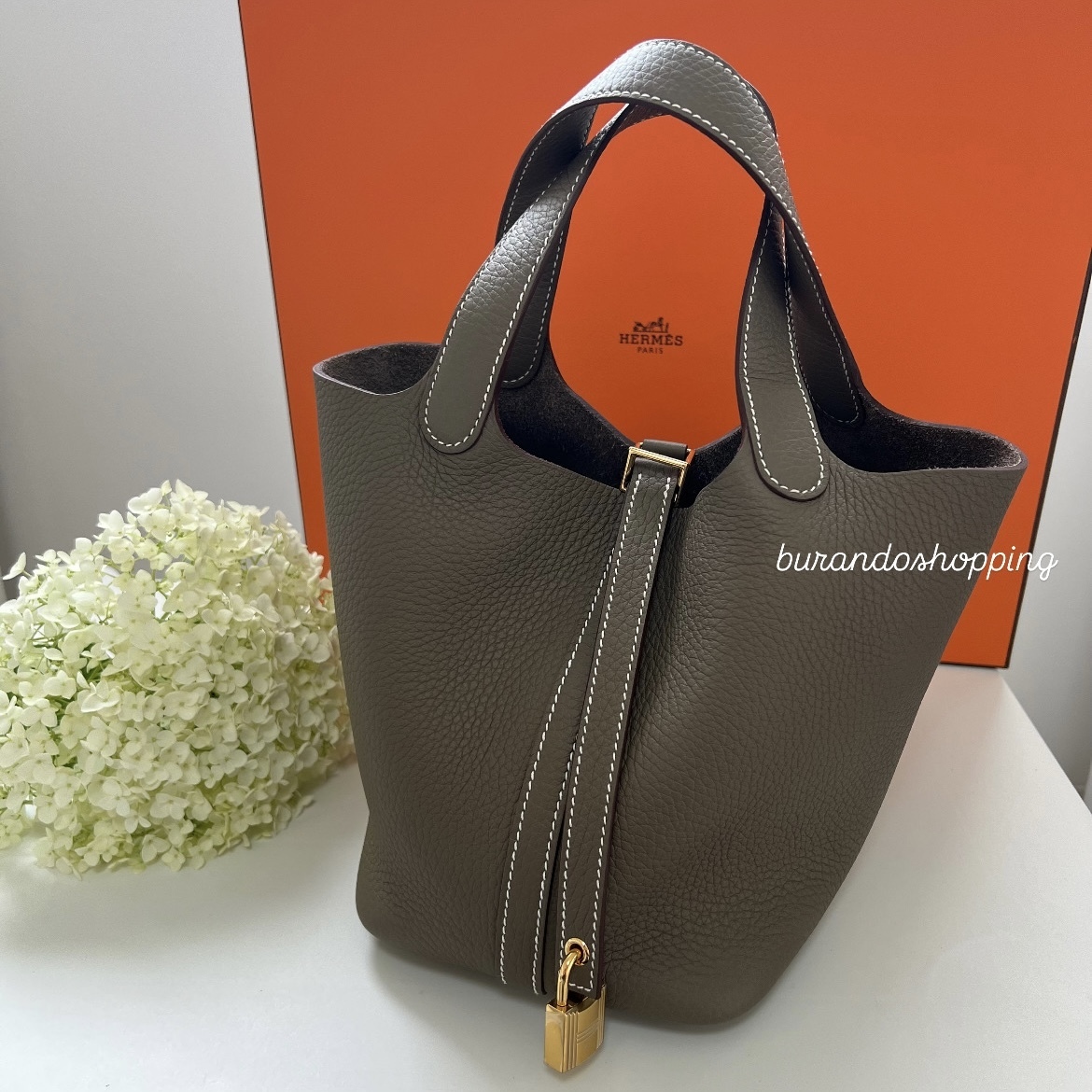 【即発送】Hermes♡ ピコタンPM 18 エトゥープ