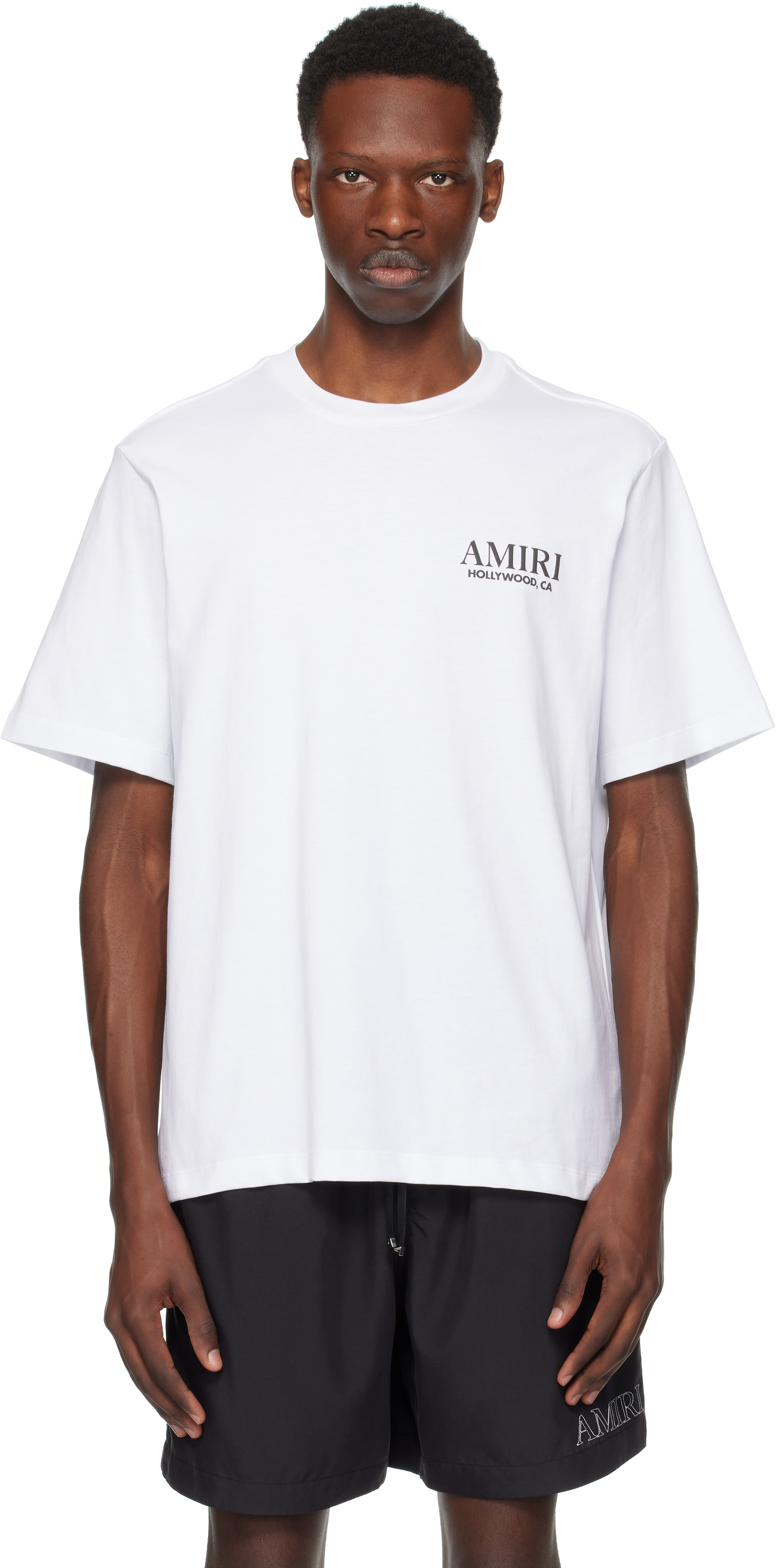 【関税込み】AMIRI ホワイト Bones Stacked Tシャツ