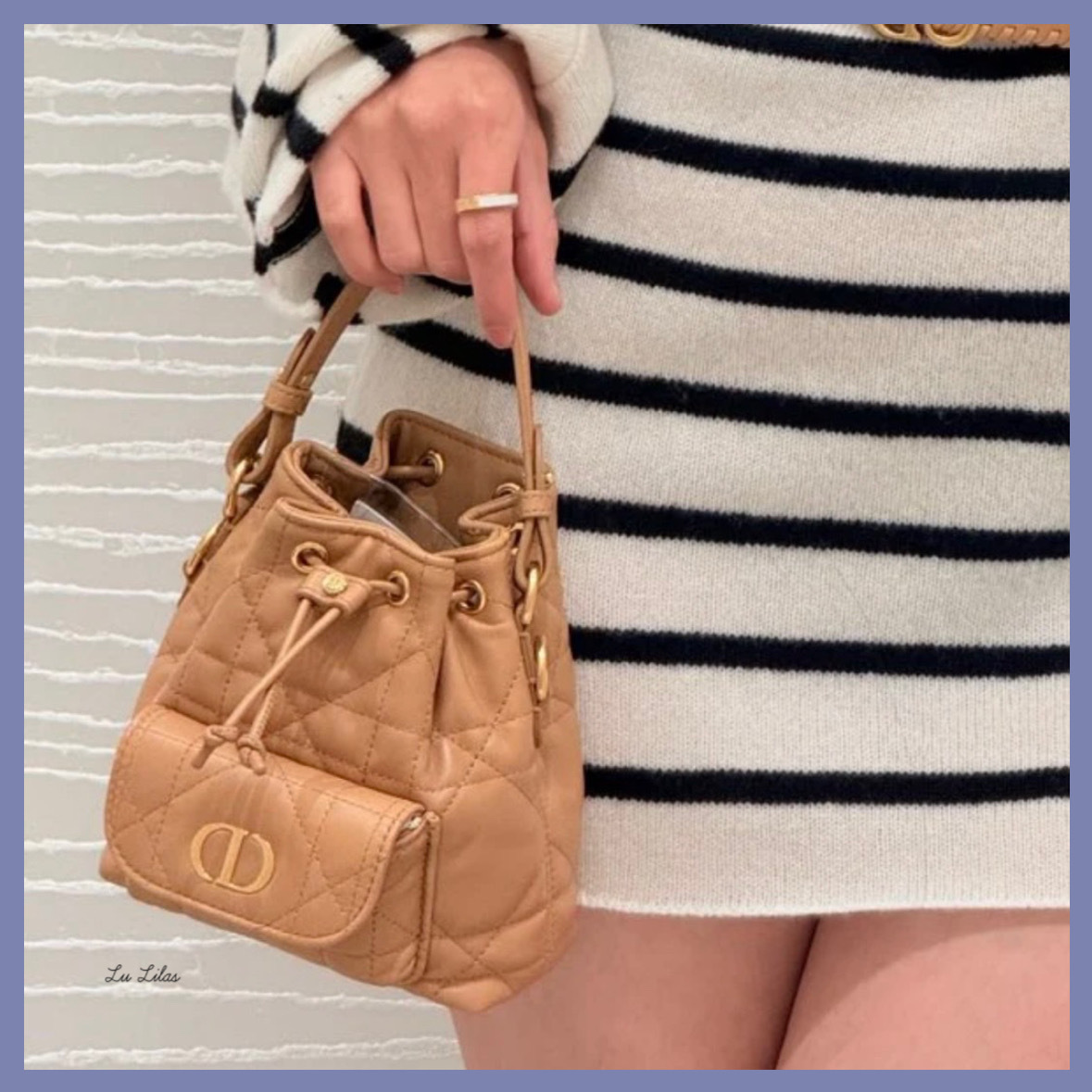 【国内発送♡小さめ】DIOR Caro Nano バケットバッグ