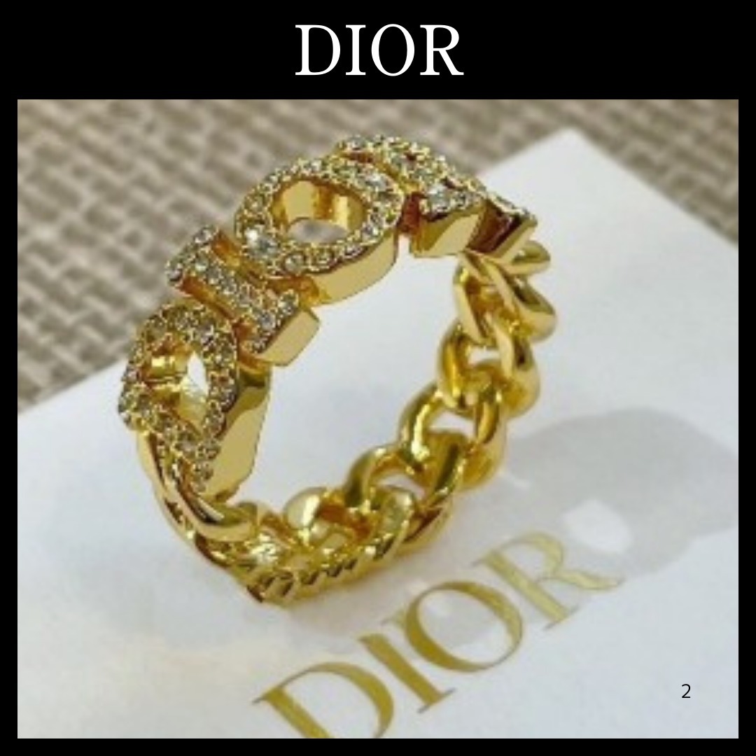 存在感バッチリ♪ロゴが可愛い♪【Dior】Dio(r)evolution リング